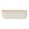 Hello Honey® 15" White Stoneware 3 Section Window Planter